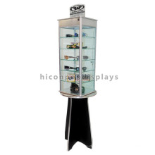 Eyeglass Retail Store Floor Snow Goggles Display Stands, Spinner Revolving Sunglasses Display Stand